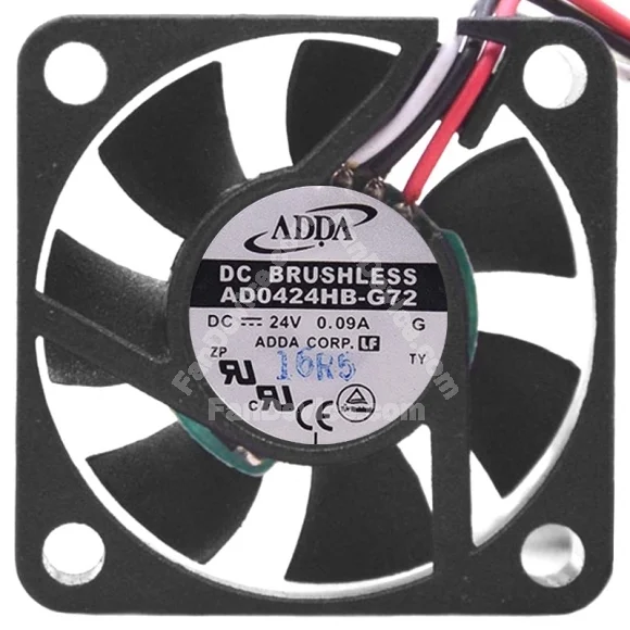 ADDA AD0424HB-G72 24V 0.09A 2 / 3 Wires Axial Cooling Fan