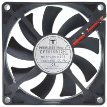 PEERLESS Motors DF8015B12H 12V 0.20A 2 Wires Cooling Fan