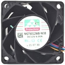 Protechnic MGT6012WB-W38 12V 6.00A 2 / 3 / 4 Wires Cooling Fan
