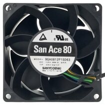 Sanyo 9GA0812P1SD63 12V 0.94A 4 Wires Axial Cooling Fan