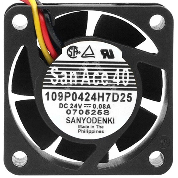 Sanyo 109P0424H7D25 A90L-0001-0441 24V 0.08A Cooling Fan