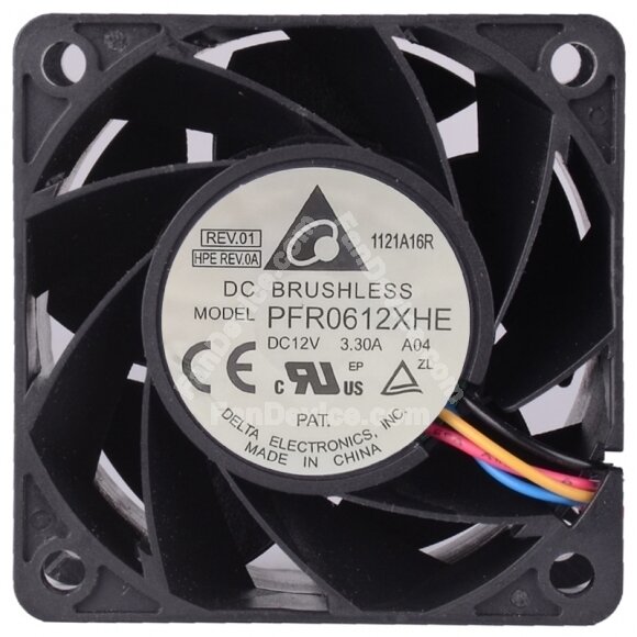 Delta PFR0612XHE 12V 3.30A 4 Wires Axial Cooling Fan