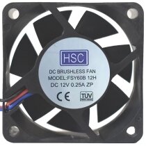 HSC FSY60B12H 12V 0.25A 2 / 3 Wires Axial Cooling Fan