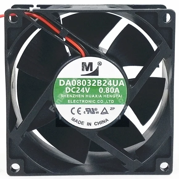 YM DA08032B24UA 24V 0.80A 2 Wires Axial Cooling Fan