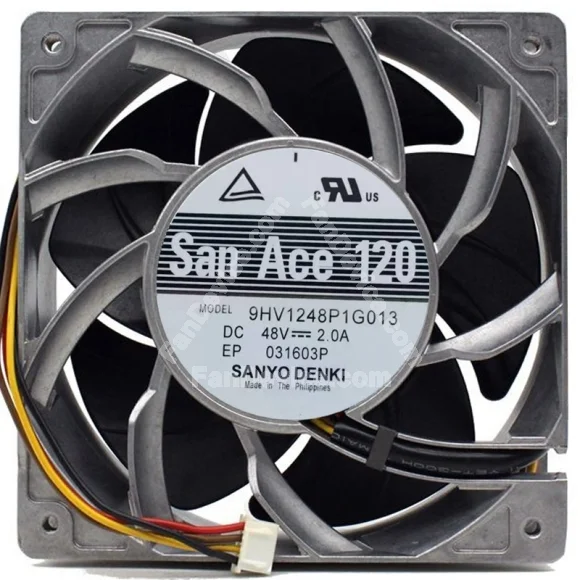 Sanyo 9HV1248P1G013 48V 2.0A 4 Wires Axial Cooling Fan