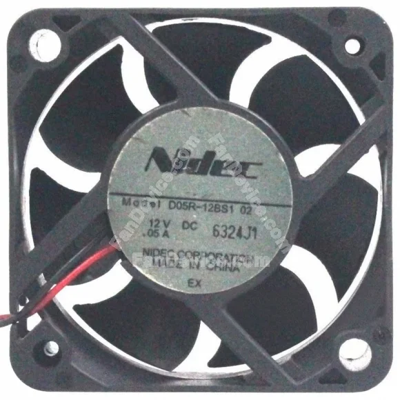 Nidec D05R-12BS1 02 12V 0.05A 2 Wires Axial Cooling Fan