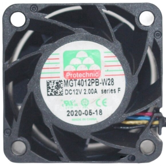 Protechnic MGT4012PB-W28 12V 2.00A 4 Wires Axial Cooling Fan
