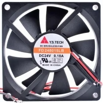 Y.S.TECH FD248015LB 24V 0.18A DC Brushless 2 Wires Axial Cooling Fan