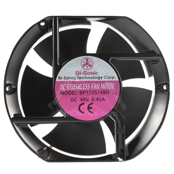 Bi-Sonic BP1725148H c1 48V 0.40A DC Brushless 2 Wires Cooling Fan