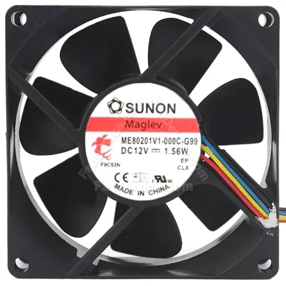 Sunon ME80201V1-000C-G99 DC 12V 1.56W 4 Wires Axial Cooling Fan