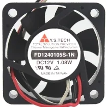 Y.S.TECH FD1240105S-1N DC 12V 1.08W 3 Wires Axial Cooling Fan