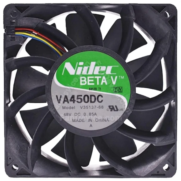 Nidec V35137-68 48V 0.85A 3 / 4 Wires Axial Cooling Fan