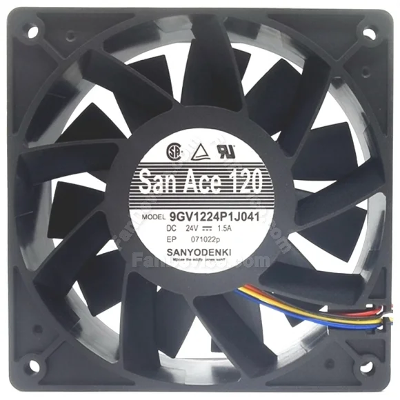 Sanyo 9GV1224P1J041 DC 24V 1.5A 2 / 3 / 4 Wires Axial Cooling Fan