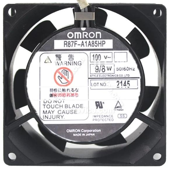 OMRON R87F-A1A85HP 100V 9/8W 2 Wires Impedance Protected Cooling Fan
