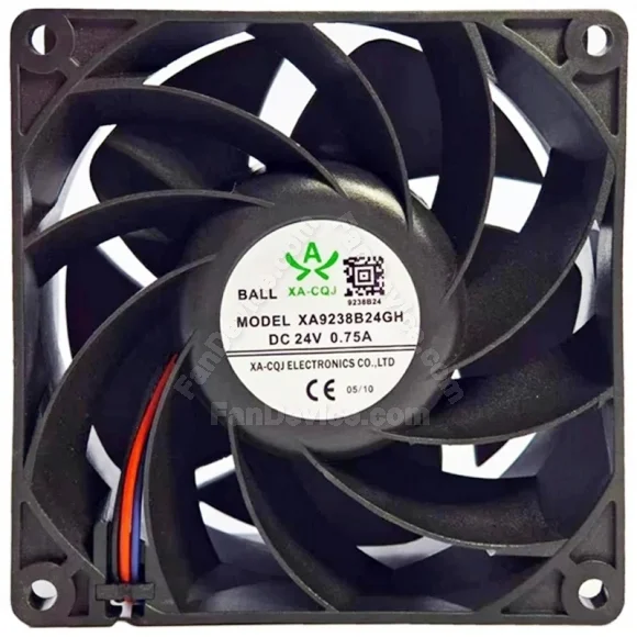 XA-CQJ XA9238B24GH 24V 0.75A 3 / 4 Wires Ball Bearing Cooling Fan