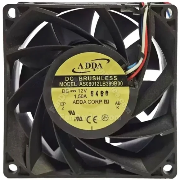 ADDA AS08012LB389B00 12V 1.50A 4 Wires DC Brushless PWM Cooling Fan