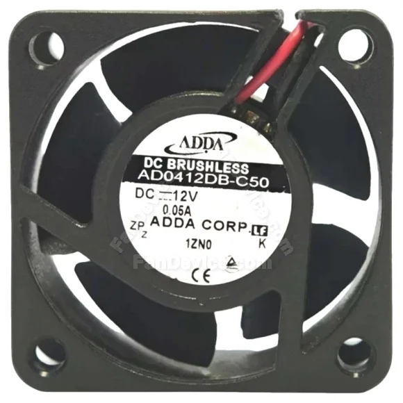 ADDA AD0412DB-C50 12V 0.05A DC Brushless 2 Wires Axial Cooling Fan