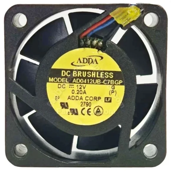 ADDA AD0412UB-C7BGP 12V 0.20A DC Brushless 3 Wires Axial Cooling Fan