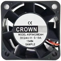 CROWN AGF04028B24H DC 24V 0.13A 2 Wires Axial Cooling Fan