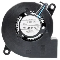 TOSHIBA C-S01C 12V 200mA DC Brushless 3 Wires Blower Cooling Fan