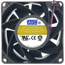 AVC 2B08038B24H 24V 0.70A 3 / 4 Wires Ball Bearing Cooling Fan