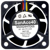 Sanyo 9A0424H7D05 DC 24V 0.23A 3 Wires Axial Cooling Fan