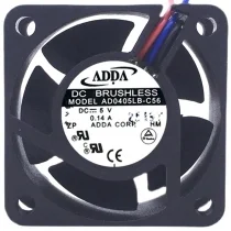 ADDA AD0405LB-C56 5V 0.14A DC Brushless 3 Wires Axial Cooling Fan