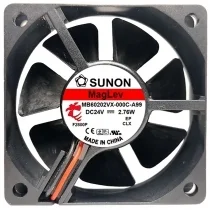 Sunon MB60202VX-000C-A99 DC 24V 2.76W 2 Wires Maglev Cooling Fan