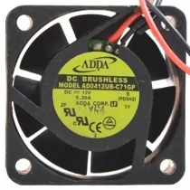 ADDA AD0412UB-C71GP 12V 0.20A DC Brushless 2 Wires Axial Cooling Fan