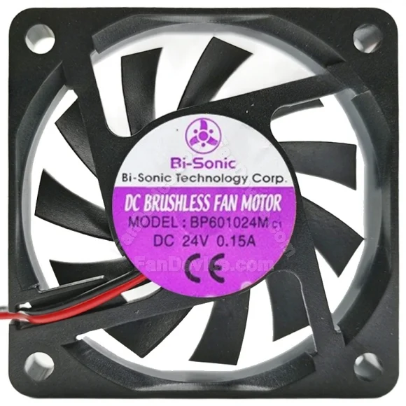 Bi-Sonic BP601024M c1 24V 0.15A DC Brushless 2 / 3 Wires Cooling Fan