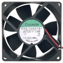 Sunon KDE1208PTB1 DC 12V 1.9W 2 Wires Axial Cooling Fan