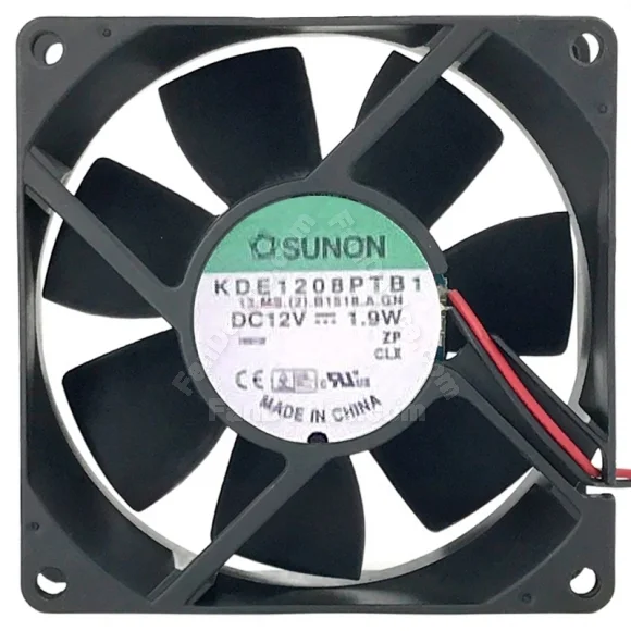 Sunon KDE1208PTB1 DC 12V 1.9W 2 Wires Axial Cooling Fan