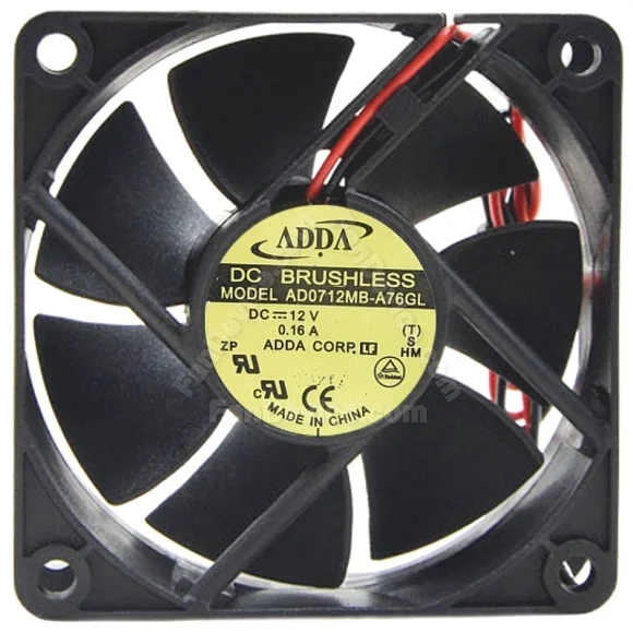 ADDA AD0712MB-A76GL 12V 0.16A DC Brushless 2 / 3 Wires Cooling Fan