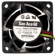 Sanyo Denki 9G0612P1M061 DC 12V 0.35A 2 Wires / 3 Wires / 4 Wires Axial Cooling Fan