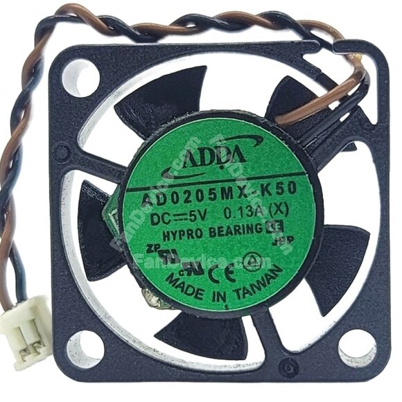 ADDA AD0205MX-K50 DC 5V 0.13A 2 Wires HYPRO Bearing Axial Cooling Fan