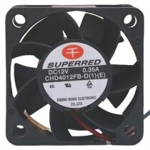 SuperRed CHD4012FB-O(1)(E) DC 12V 0.35A 2 Wires Axial Cooling Fan