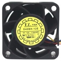 YaLn Fan Yate Loon D40BH-12E DC 12V 1.5A 4 Wires Axial Cooling Fan