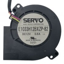 Servo E1033H12BXZP-82 DC 12V 0.6A 4 Wires PWM Blower Cooling Fan