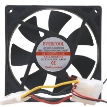 EVERCOOL EC9225M12C DC 12V 0.15A 1.80W Ball Bearing Axial Cooling Fan
