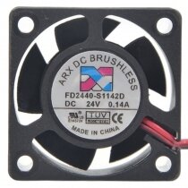 ARX FD2440-S1142D DC 24V 0.14A 2 Wires Brushless Axial Cooling Fan