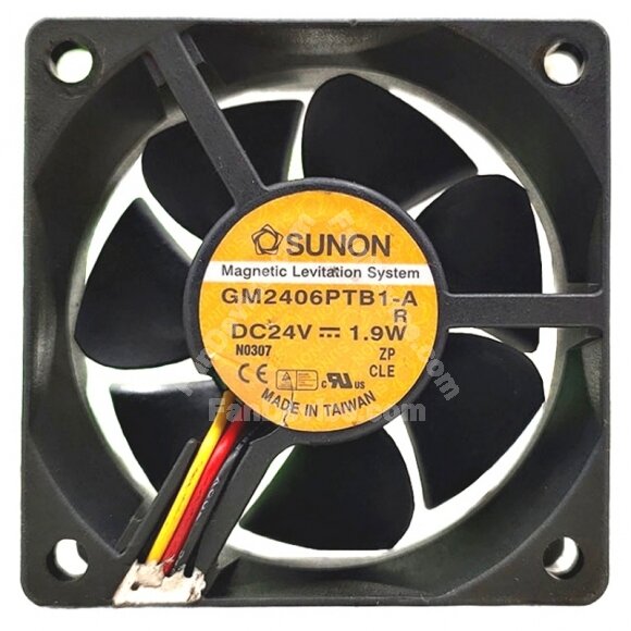 Sunon GM2406PTB1-A DC 24V 1.9W 2 Wires / 3 Wires Axial Cooling Fan
