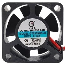 GT0309MS-10 DC 9V 0.10A 2 Wires Brushless Axial Cooling Fan