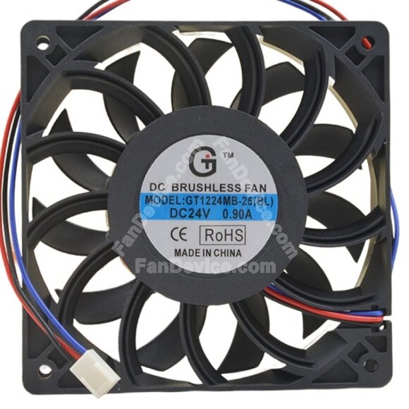 GT1224MB-25(BL) DC 24V 0.90A 12025 Brushless Axial Cooling Fan