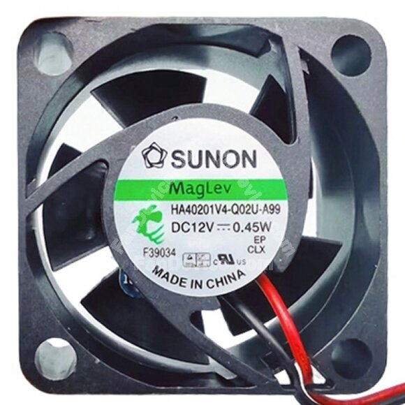 Sunon Maglev HA40201V4-Q02U-A99 DC 12V 0.45W 2 Wires Axial Cooling Fan