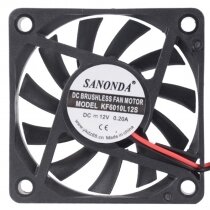SANONDA KF6010L12S DC 12V 0.20A 2 Wires Brushless Axial Cooling Fan