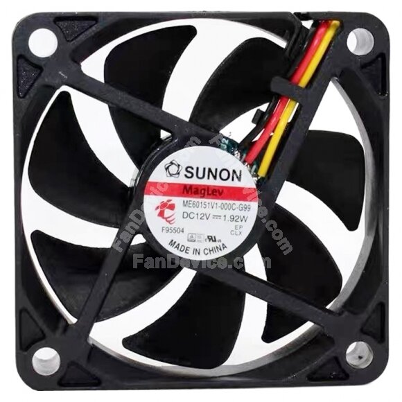 Sunon Maglev ME60151V1-000C-G99 DC 12V 1.92W 3 Wires Axial Cooling Fan