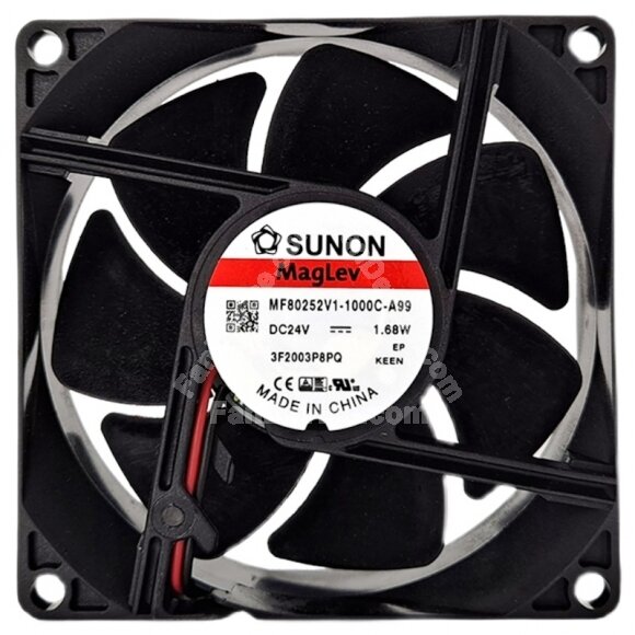 Sunon Maglev MF80252V1-1000C-A99 DC 24V 1.68W 3200RPM Axial Cooling Fan