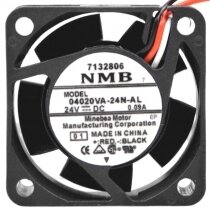 NMB 04020VA-24N-AL DC 24V 0.09A 2 Wires / 3 Wires Axial Cooling Fan