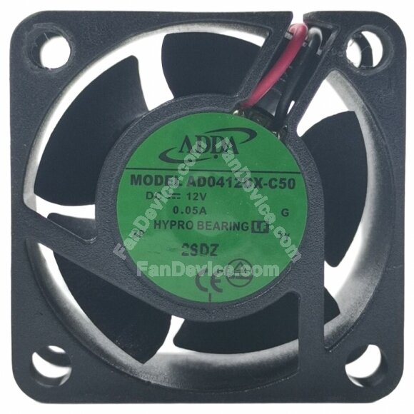 ADDA AD0412DX-C50 DC 12V 0.05A 2 Wires HYPRO Bearing Axial Cooling Fan