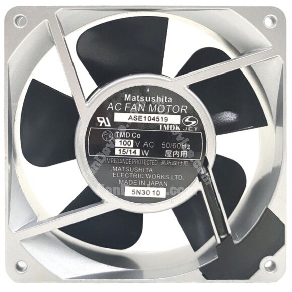 Matsushita ASE104519 AC 100V 15/14W Impedance Protected Axial Cooling Fan